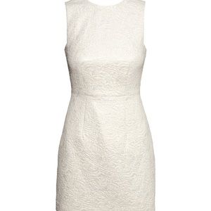 H&M jacquard white bridal dress